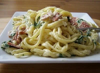 Vegan Carbonara med Bacos