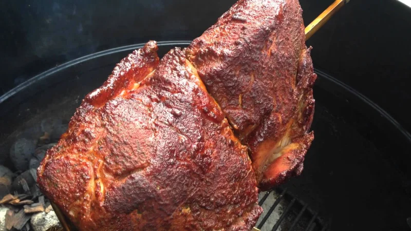 Min Pulled Pork är redo att serveras