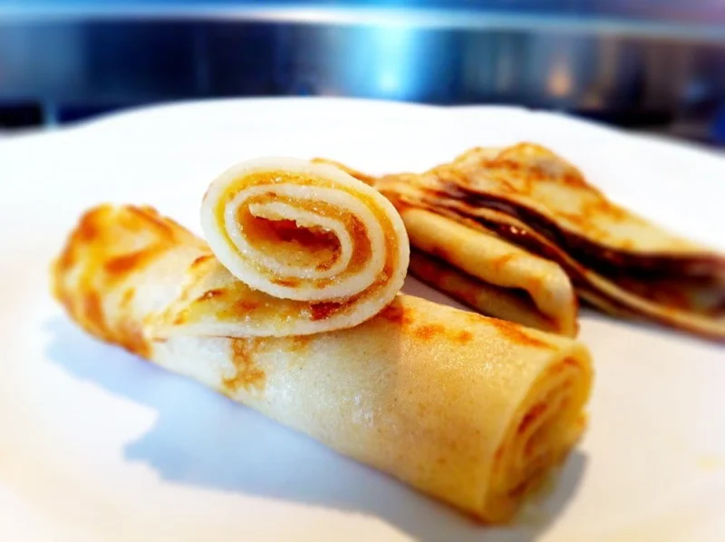 Falska vårrullar/crêpes med kinafärs
