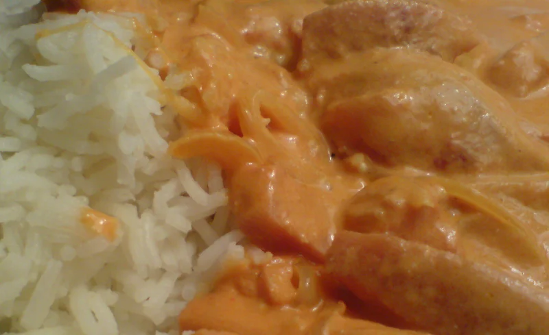 Vegansk korv Stroganoff