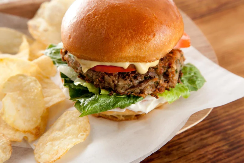 Veganska Hamburgare