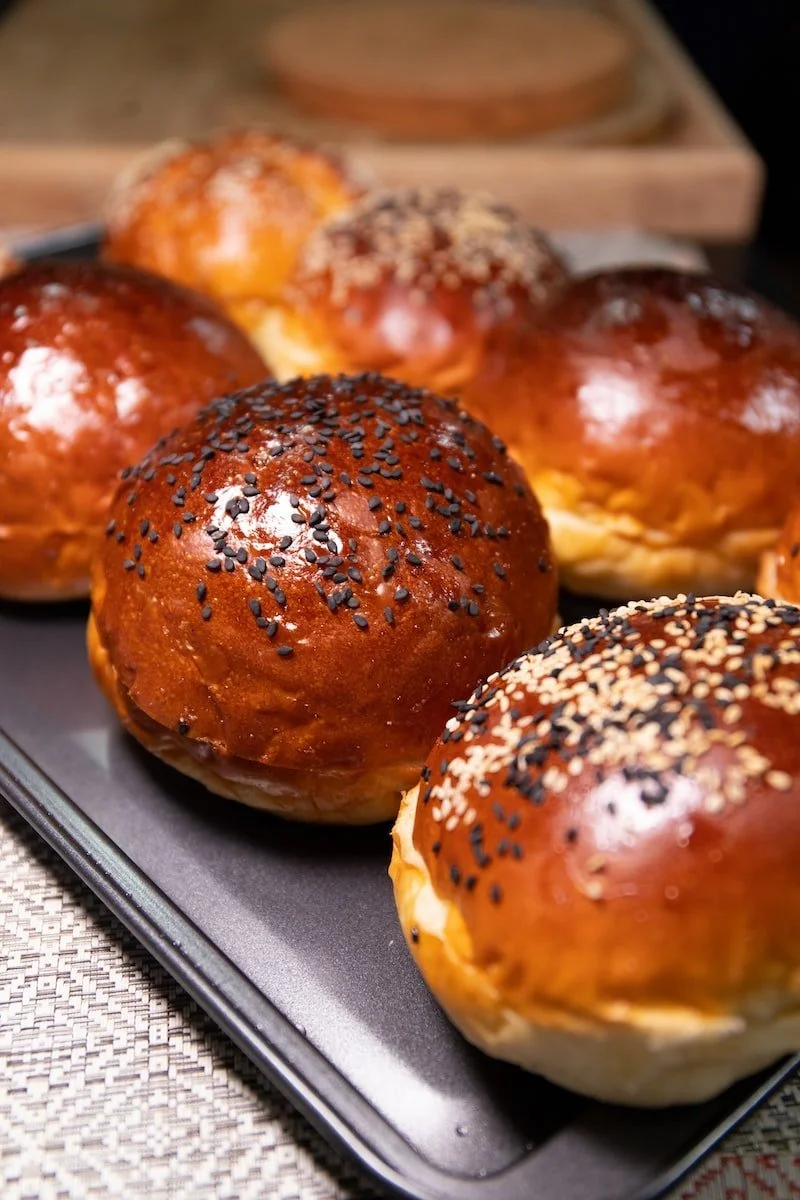 Brioche hamburgerbröd