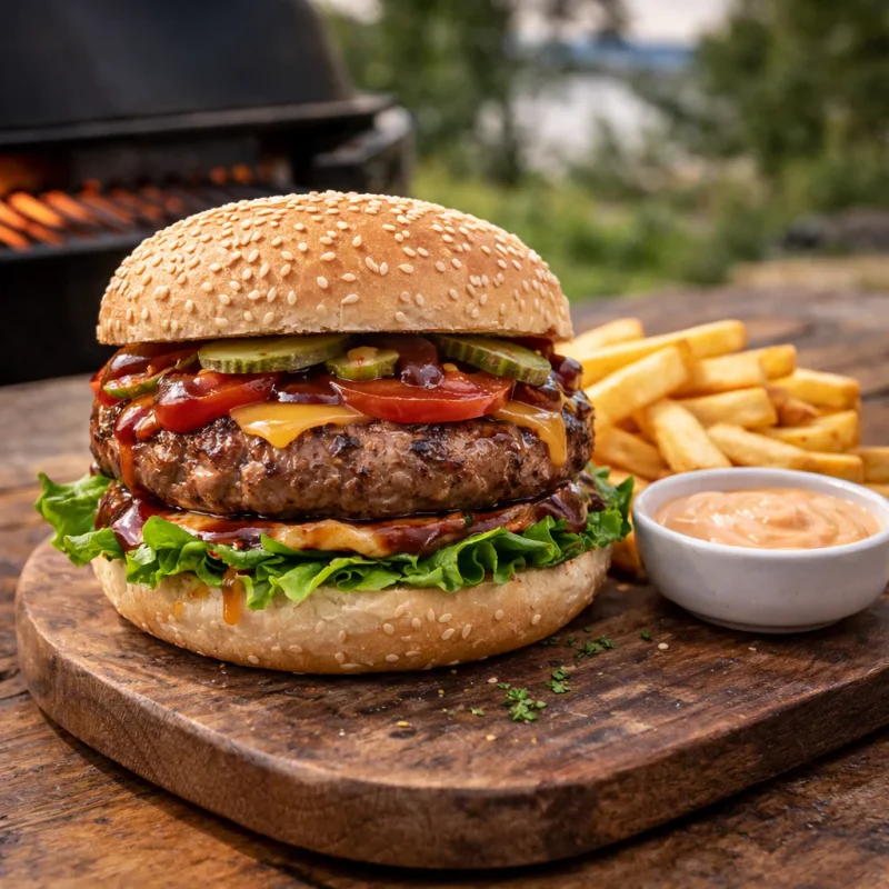 Hamburgare deluxe