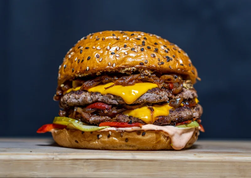 Hamburgare med tacodipp