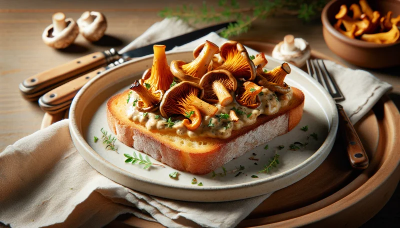 Krämig kantarelltoast – perfekt förrätt