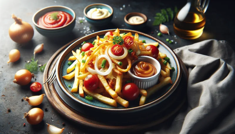 Krispiga pommes frites som på gatuköket