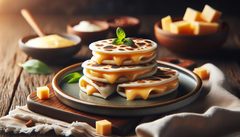 Mini-quesadillas med ost – perfekt mellanmål