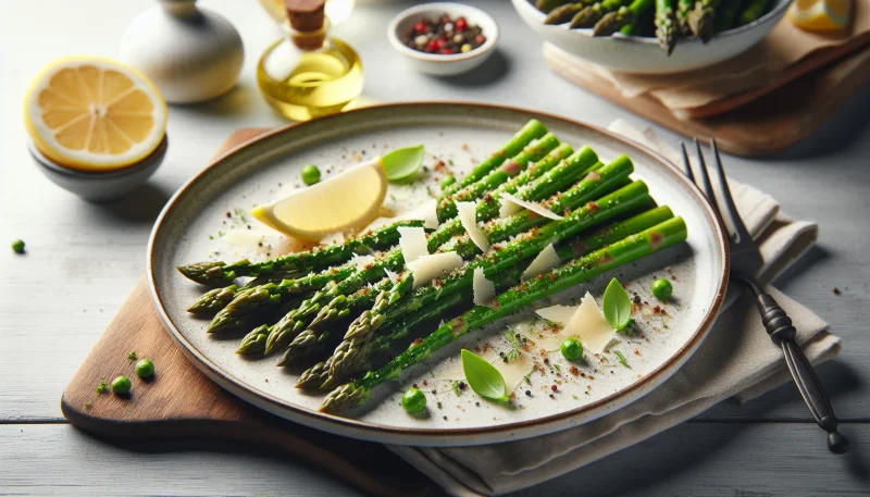 Sparris med parmesan och citron – enkel festlig rätt