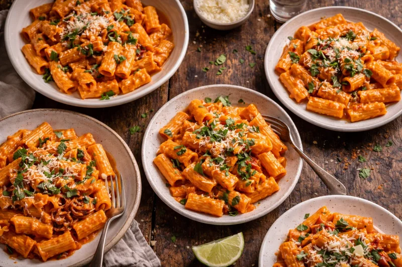 Vodkapasta – krämigt recept med tomat och grädde