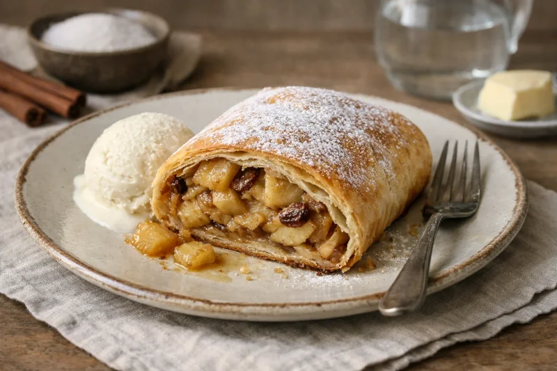 Klassisk Apfelstrudel – recept med äpplen och kanel