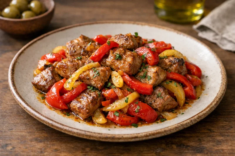 Varm Spansk Tapas med Fläskkarré