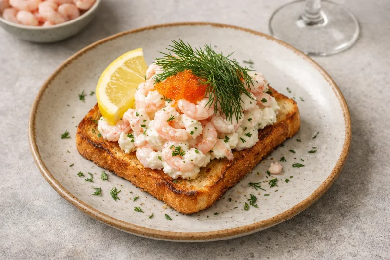 Toast Skagen – Svensk klassiker med räkor och dill