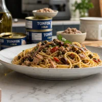 Tonfiskpasta "Putanesca Style"