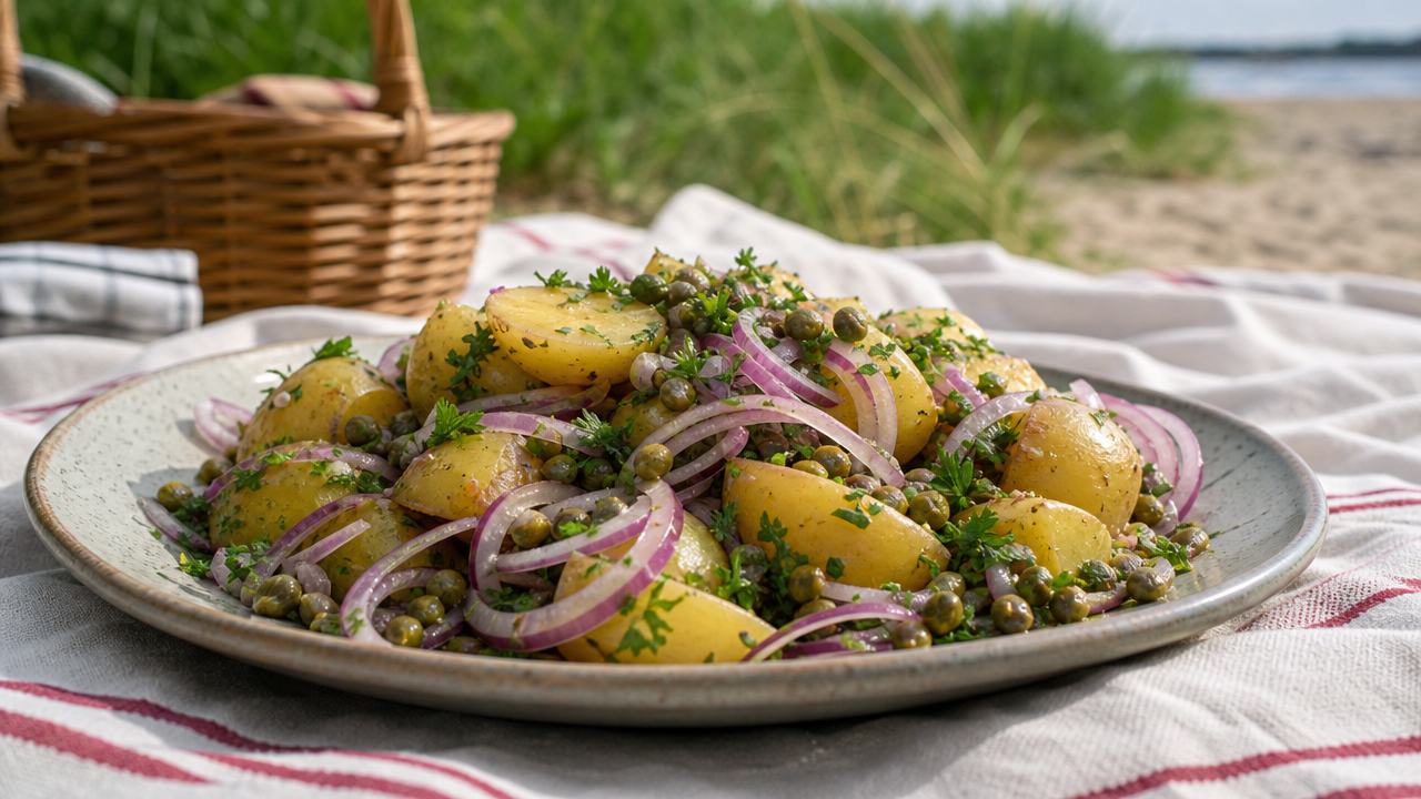 Fransk Potatissallad med Dijonvinaigrette