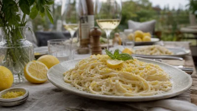 Citronpasta – krämig med frisk smak