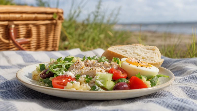 En lättlagad och god strandlunch – enkel att ta med