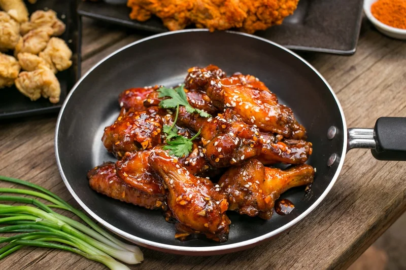 Korean Fried Chicken med Het Honung
