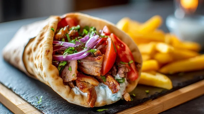 Kycklingwrap med parmesan och kvargdressing