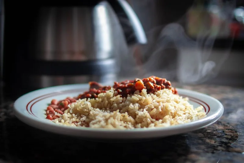 Skolans chili con carne med ris