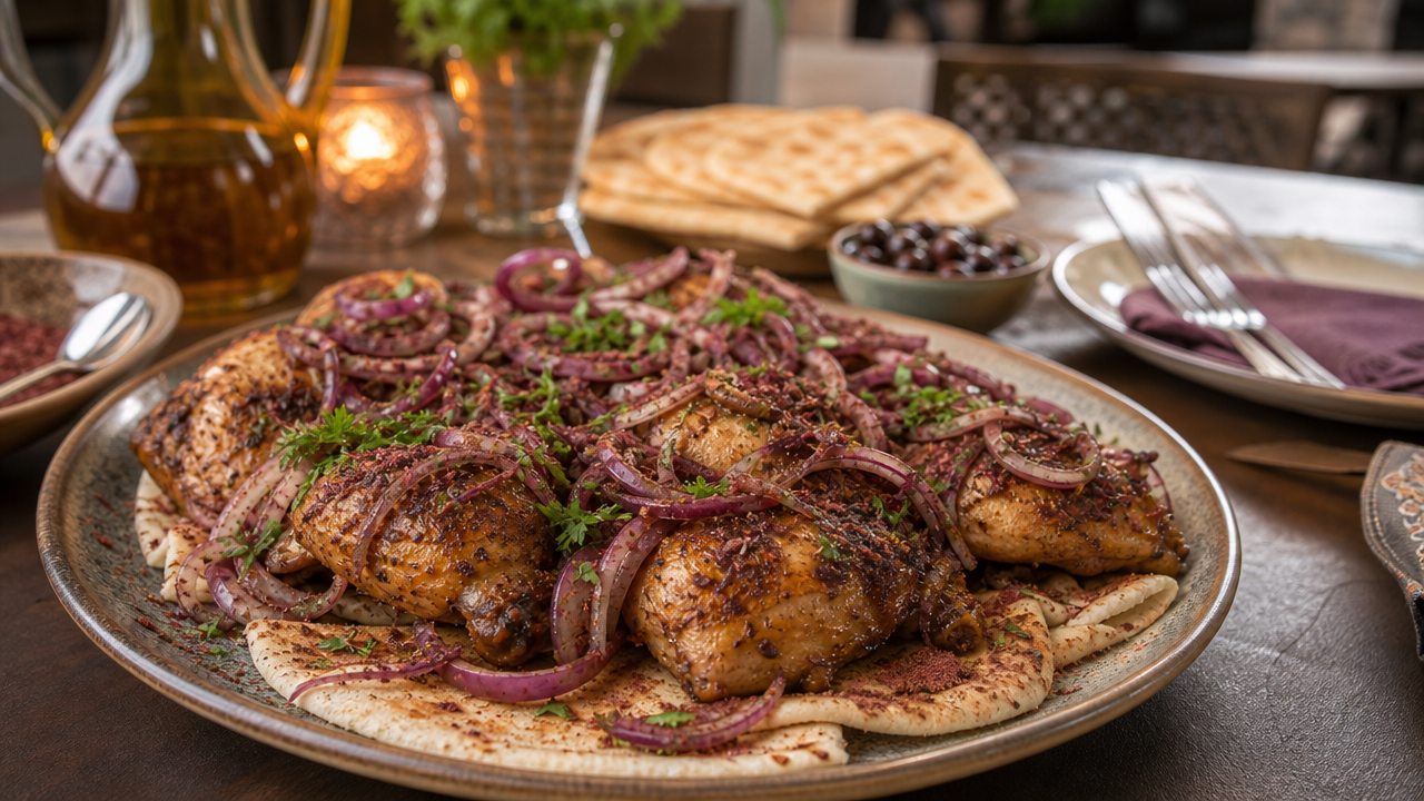 Musakhan – palestinsk kyckling med sumak och lök