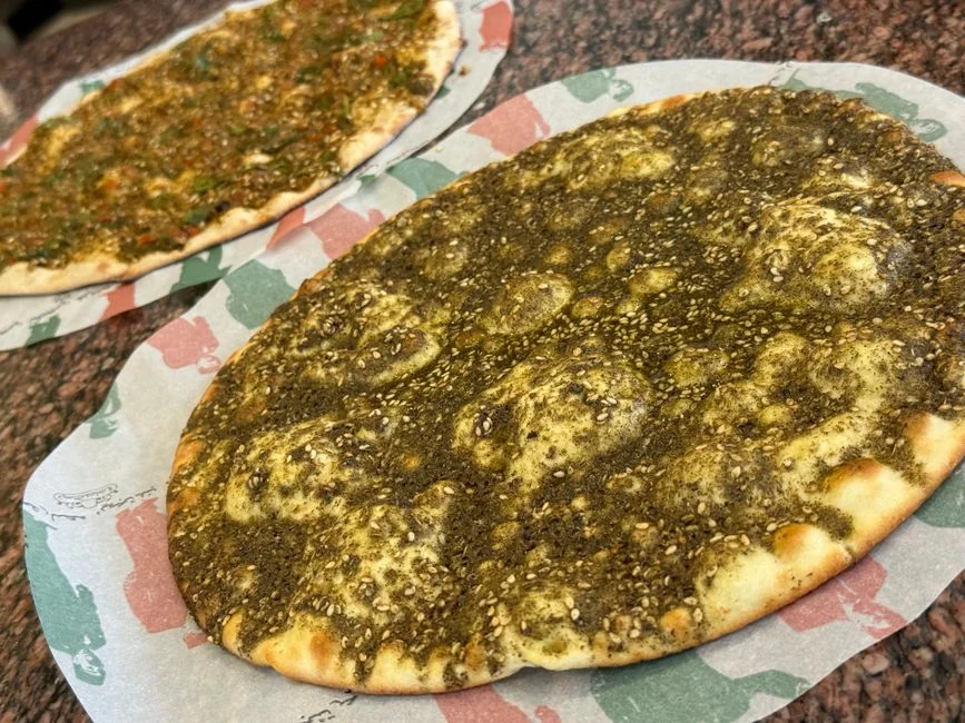 Manakish med za'atar – libanesiskt flatbröd